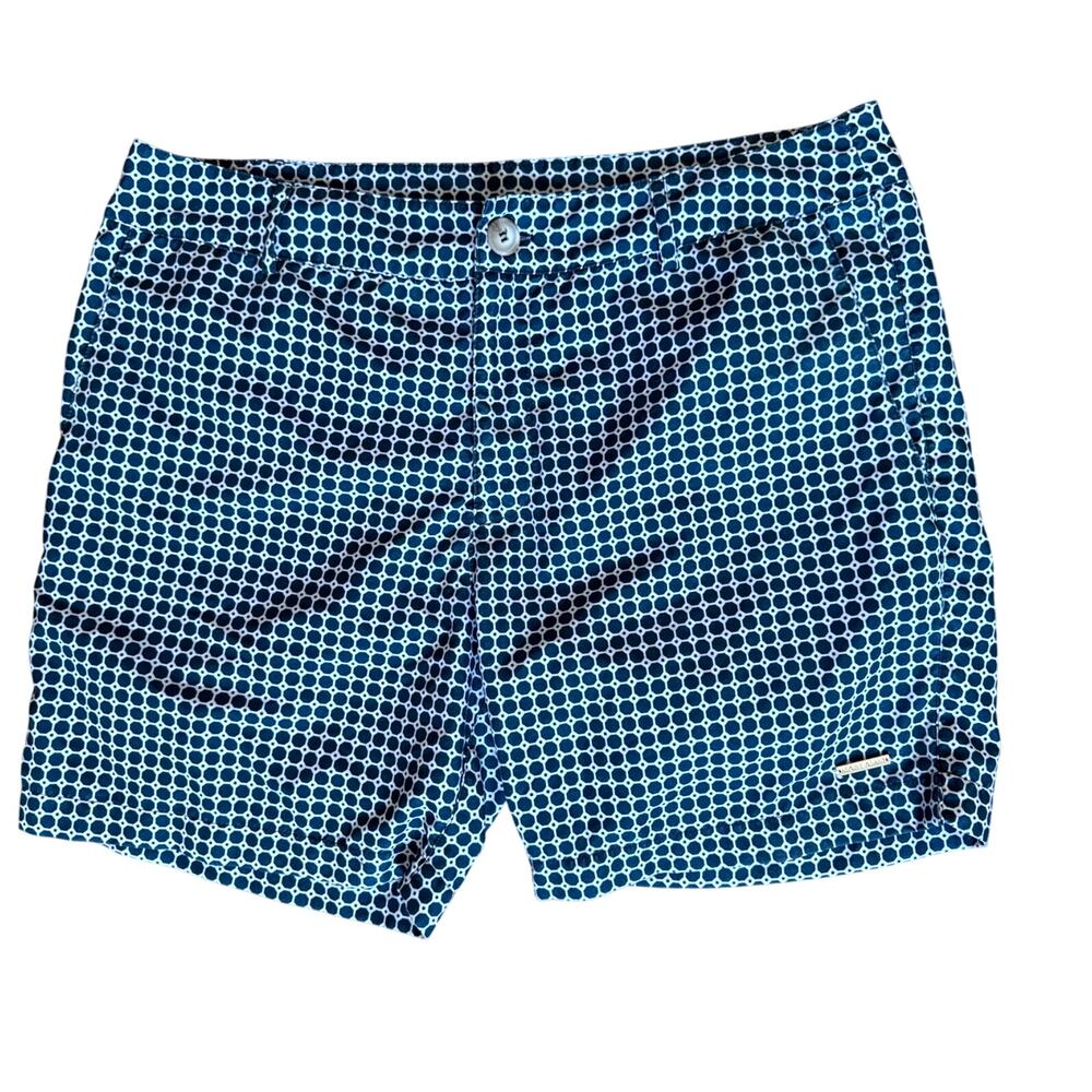 Argyle Grant Blue & White  Geometric Rattan Print Swim Trunks Size 36